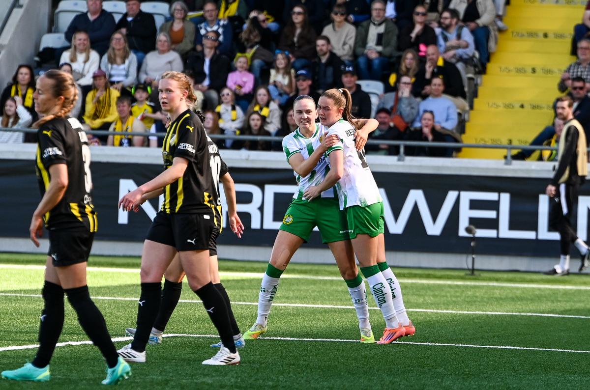 Fra historiens første europacupfinale på damesiden.