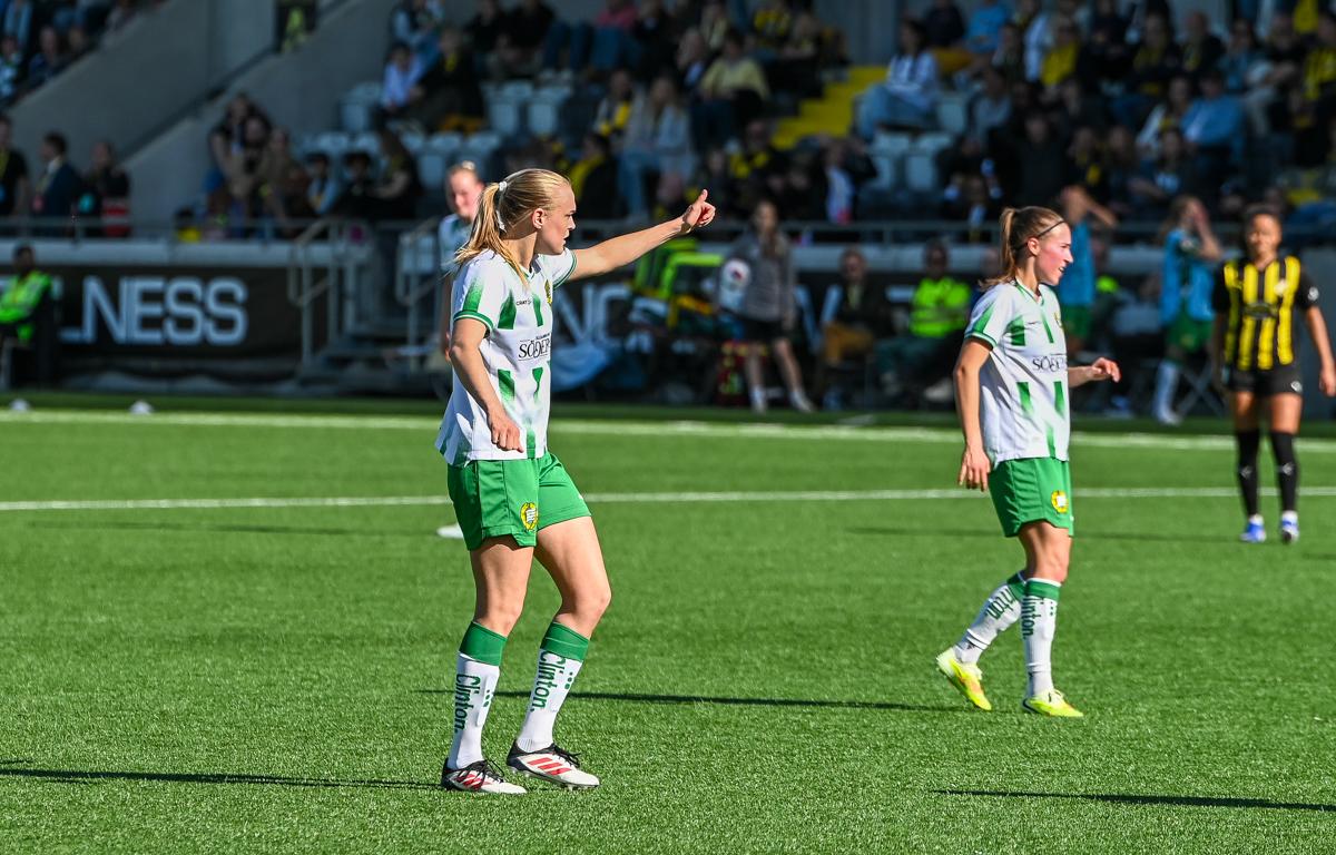 Fra historiens første europacupfinale på damesiden.