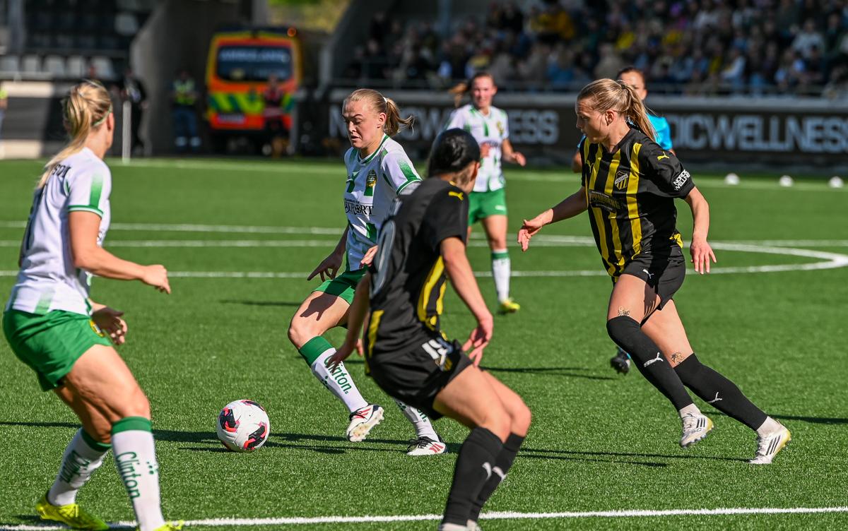 Fra historiens første europacupfinale på damesiden.