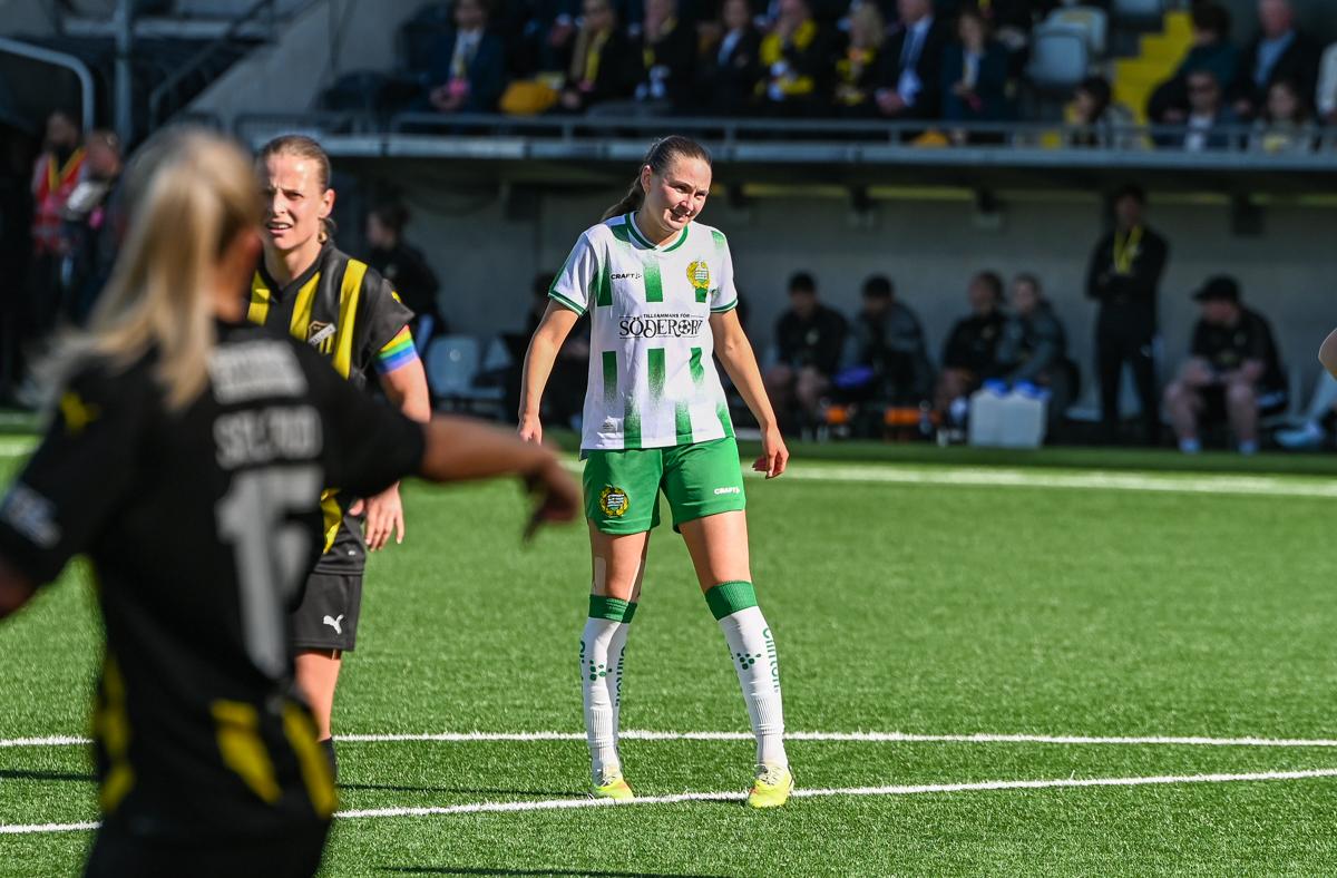 Fra historiens første europacupfinale på damesiden.