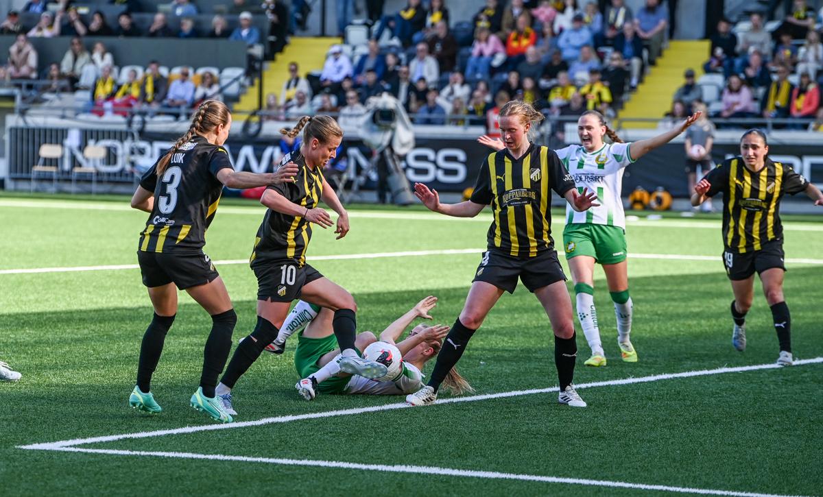 Fra historiens første europacupfinale på damesiden.