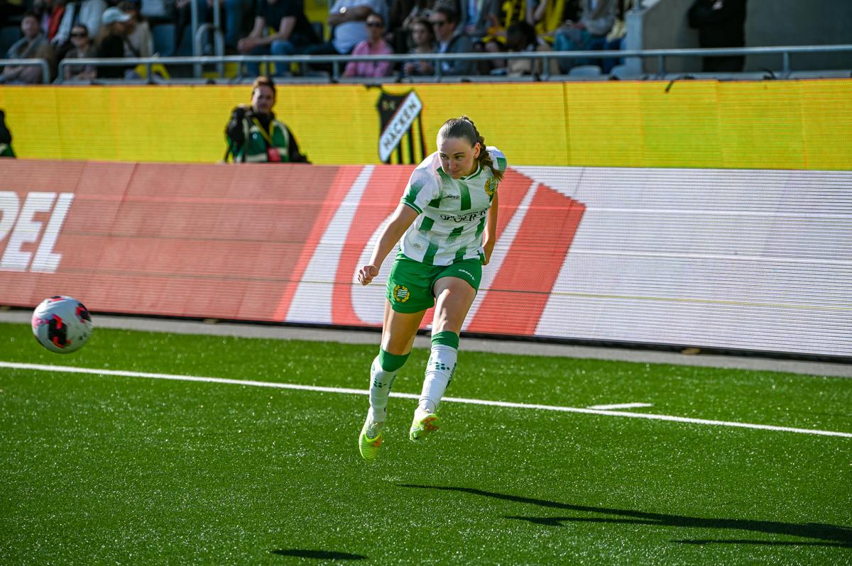 Fra historiens første europacupfinale på damesiden.
