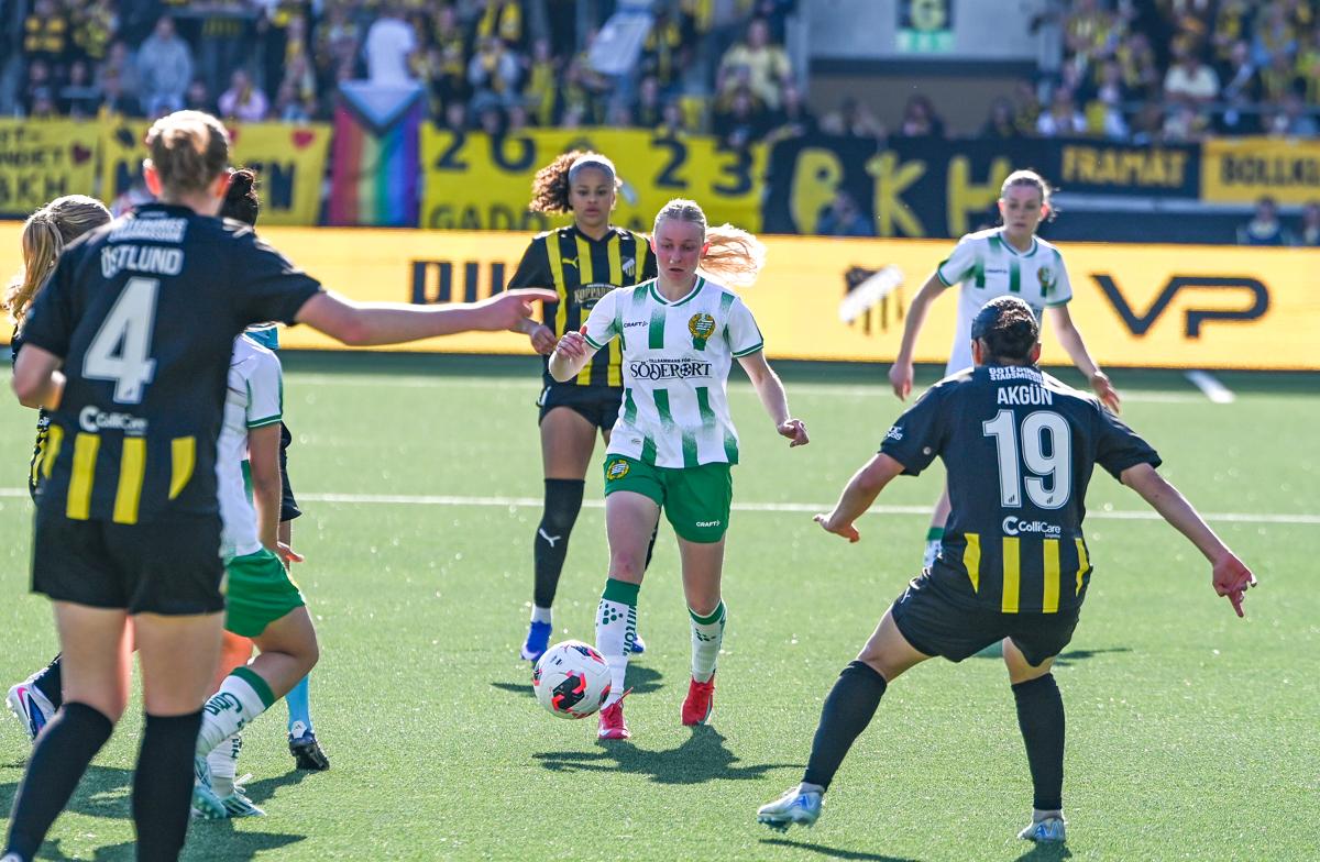 Fra historiens første europacupfinale på damesiden.