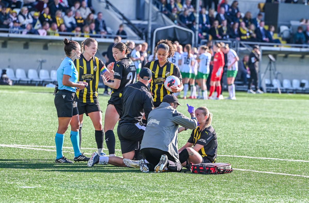 Fra historiens første europacupfinale på damesiden.