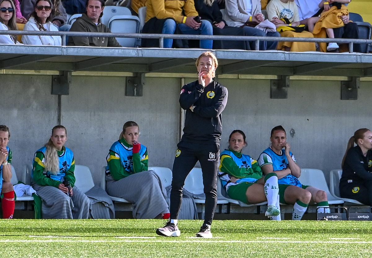Fra historiens første europacupfinale på damesiden.