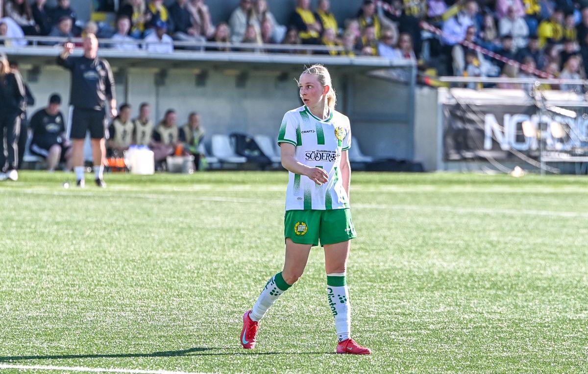 Fra historiens første europacupfinale på damesiden.