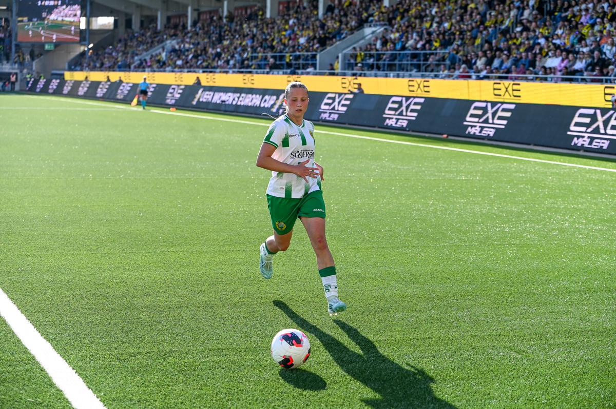 Fra historiens første europacupfinale på damesiden.
