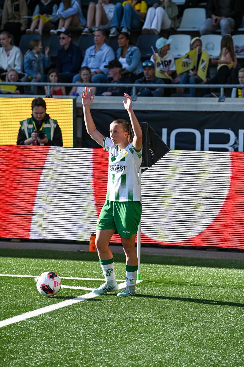 Fra historiens første europacupfinale på damesiden.