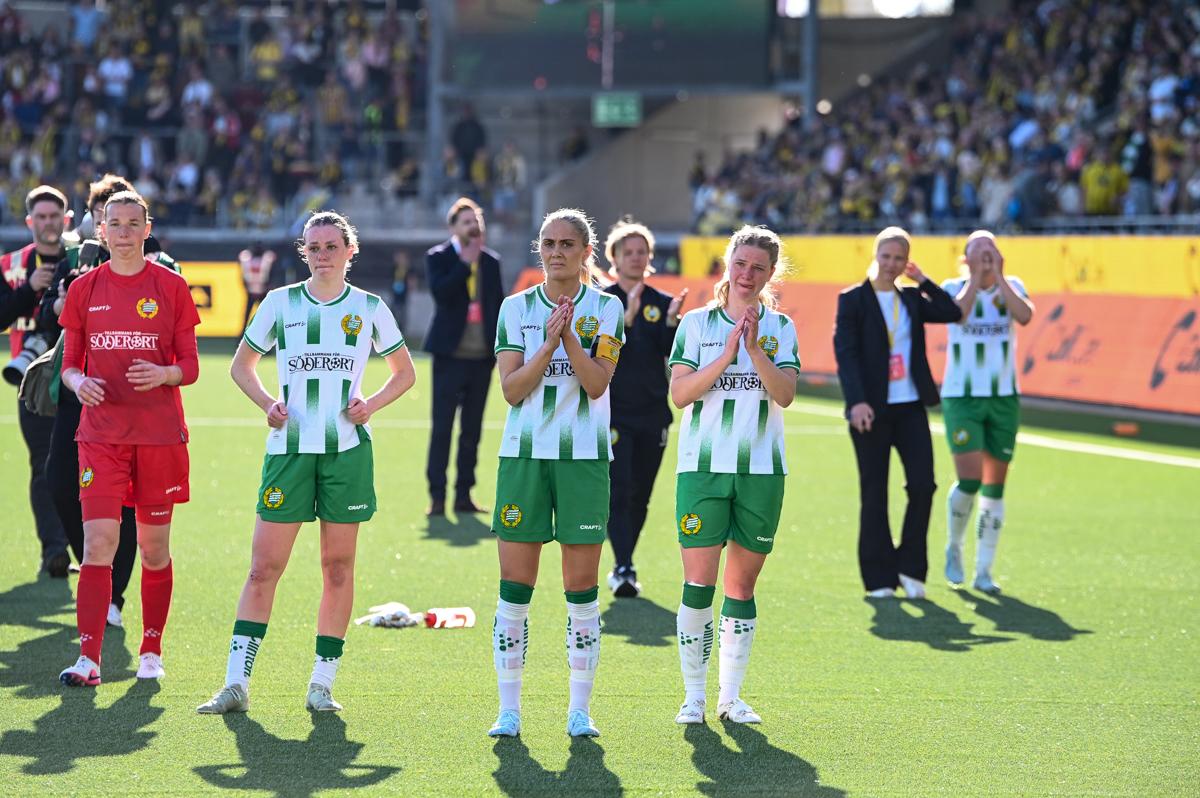 Fra historiens første europacupfinale på damesiden.