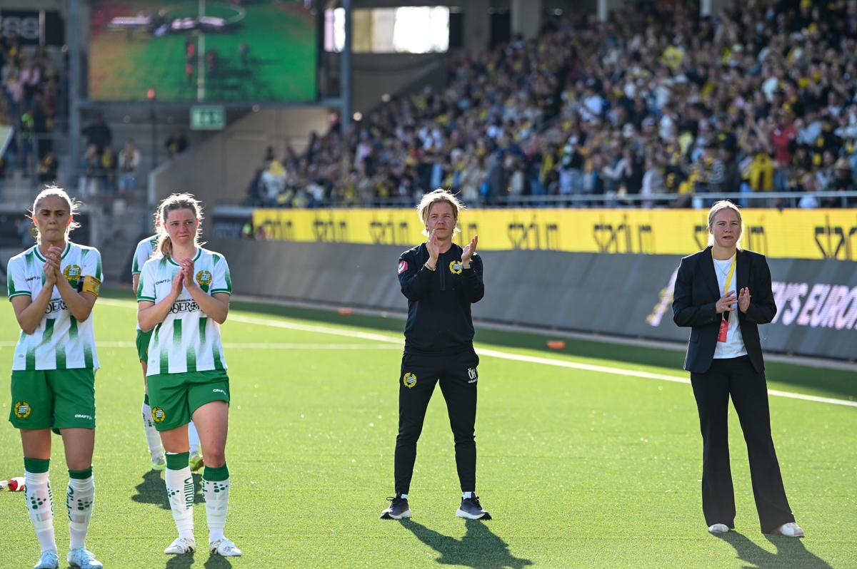 Fra historiens første europacupfinale på damesiden.