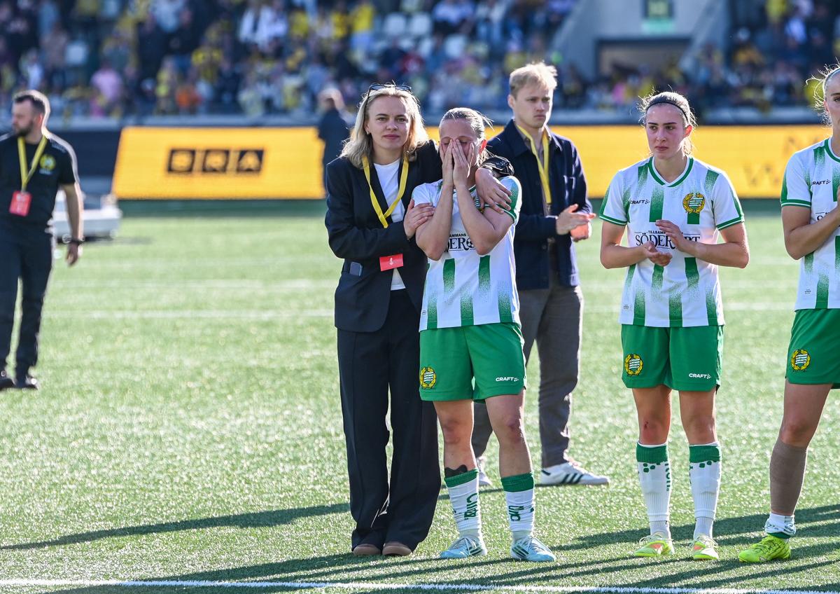 Fra historiens første europacupfinale på damesiden.