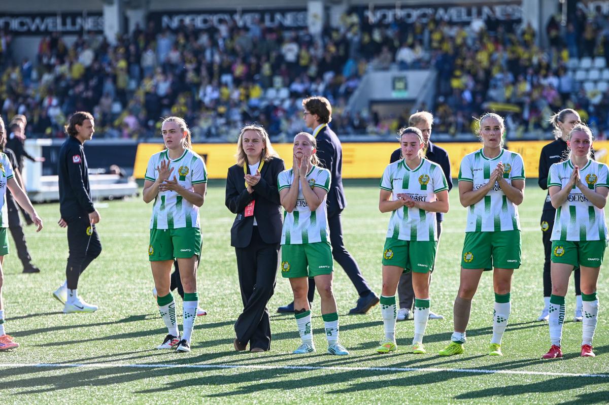 Fra historiens første europacupfinale på damesiden.