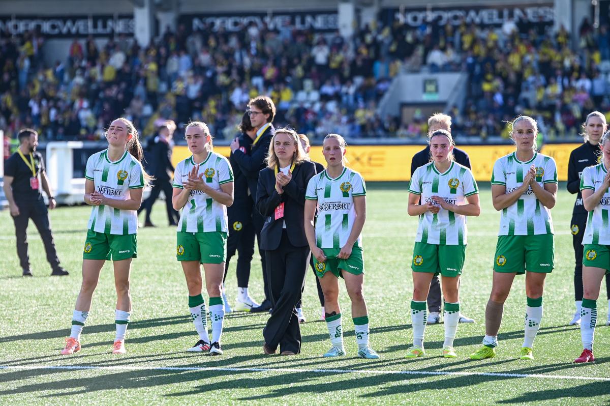 Fra historiens første europacupfinale på damesiden.