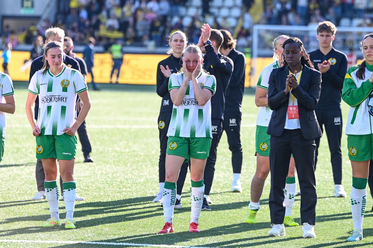 Fra historiens første europacupfinale på damesiden.