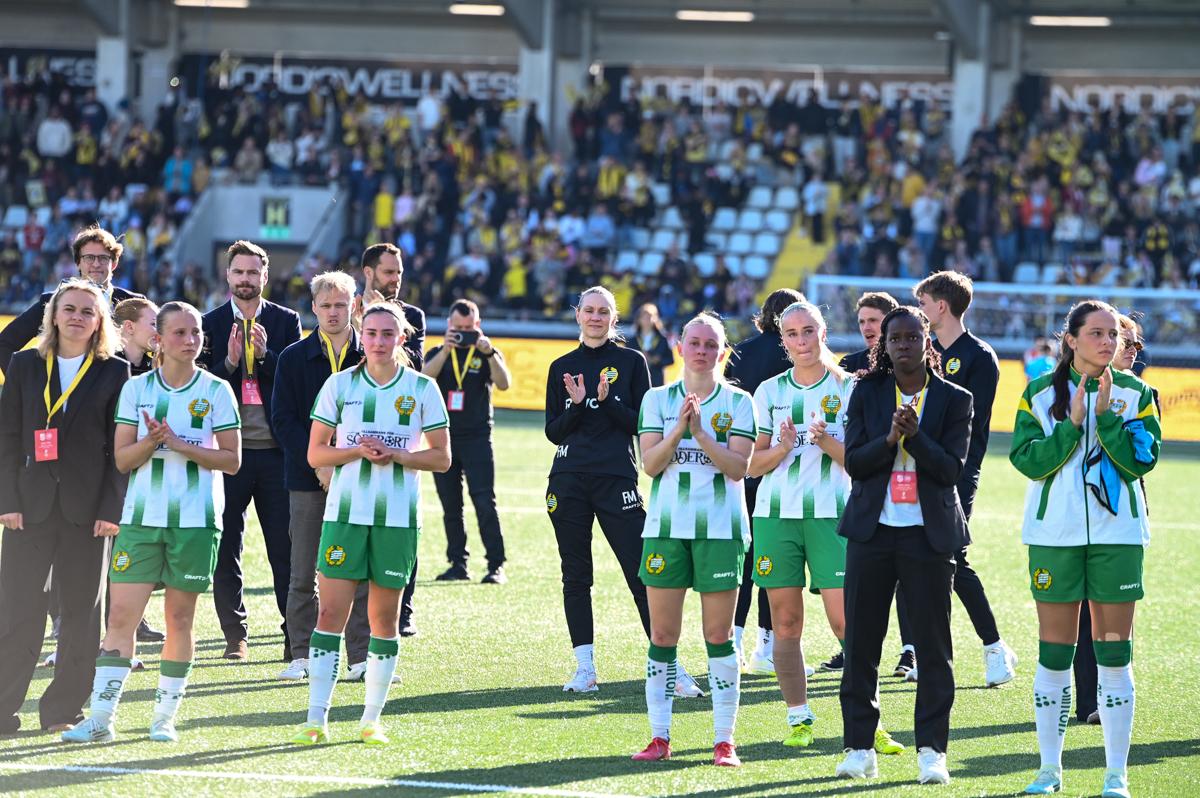 Fra historiens første europacupfinale på damesiden.