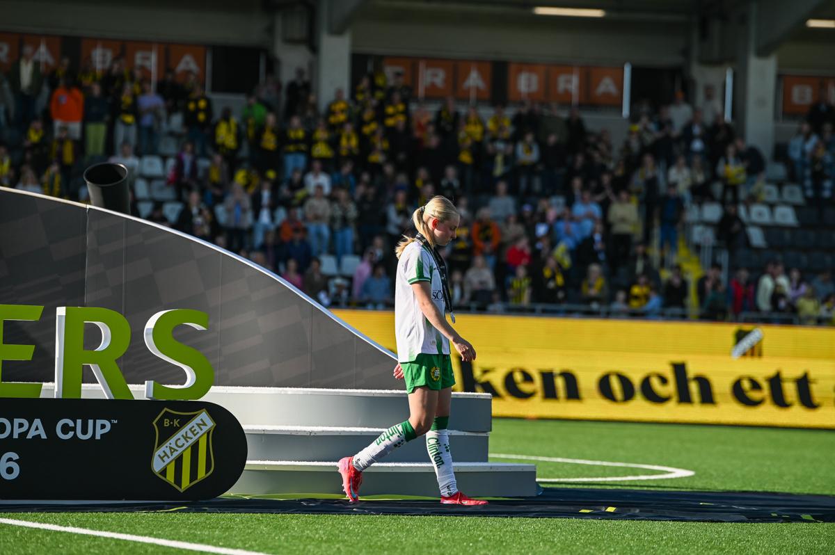 Fra historiens første europacupfinale på damesiden.