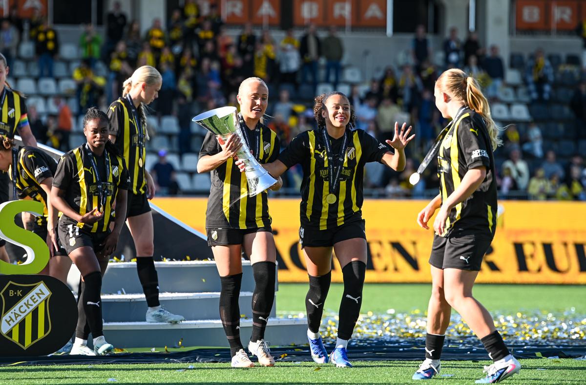 Fra historiens første europacupfinale på damesiden.