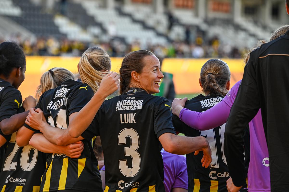 Fra historiens første europacupfinale på damesiden.