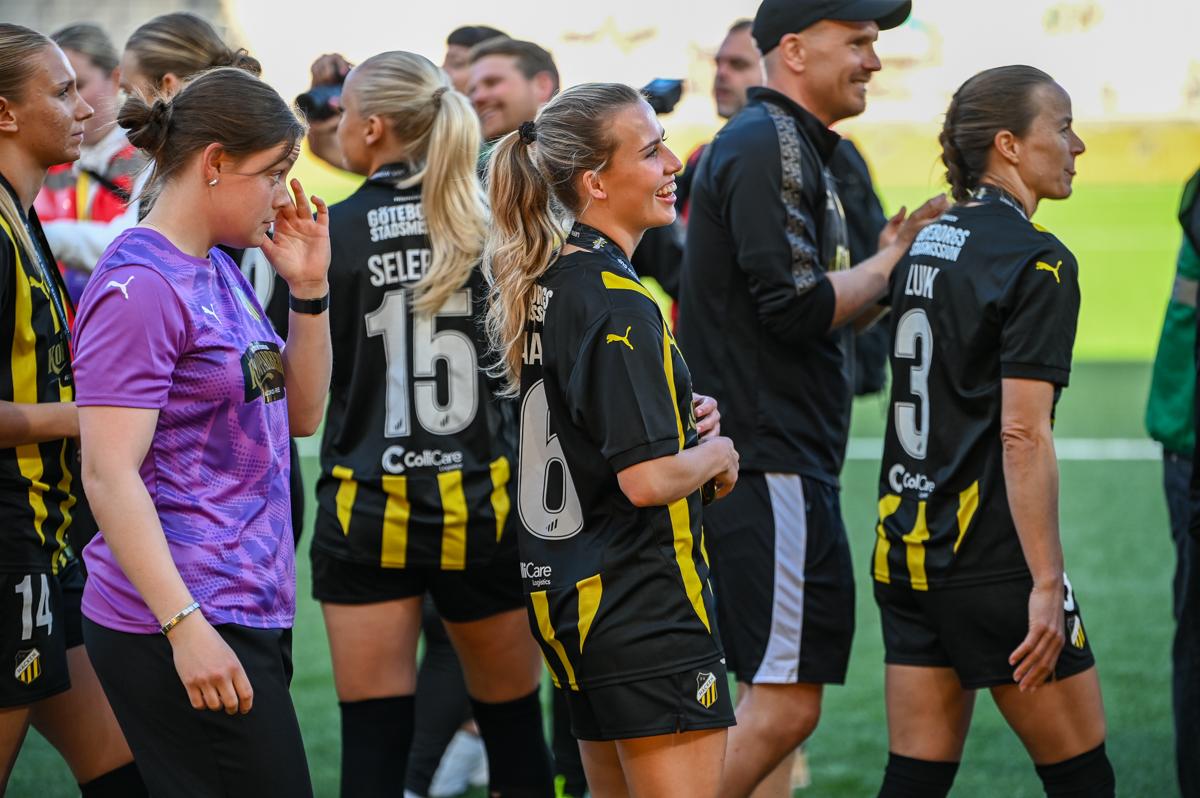 Fra historiens første europacupfinale på damesiden.
